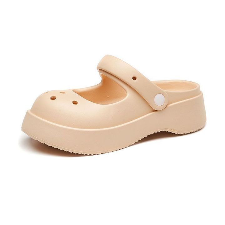 Women's%20Hole%20Shoes%20Summer%20Outdoor%20Wear%20Internet%20Hot%20Cute%20and%20Breathable%20Nurse%20Non-Slip%20Soft%20Bottom%20Beach%20Closed%20Toe%20Half%20Slippers%20Women%20-%20Image%209