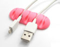 Silicone Cable Organizer USB Data Cable Winder Flexible Cable Management Cord Clips For Mouse Headphone Earphone Car Wire Holde. 