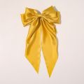 Korean Style Hair Clip Elegant Silk Satin Oversize Bow Hairpin Ribbon Hair Clip Bow Spring Clips For Woman Girls Hair Accessories. 