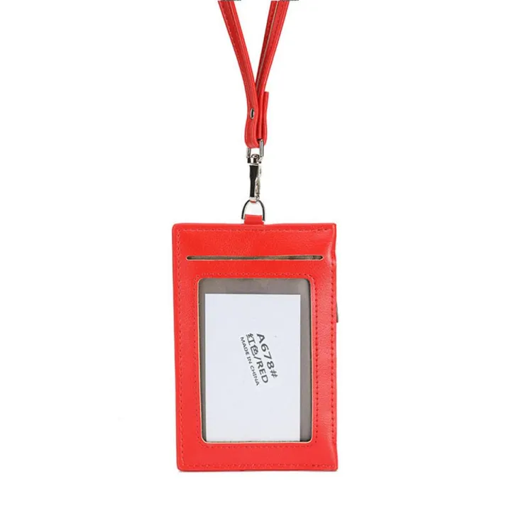 Card Pouch Student Credit Card Holder Employee Name ID Card Cover Student School Card Case ...