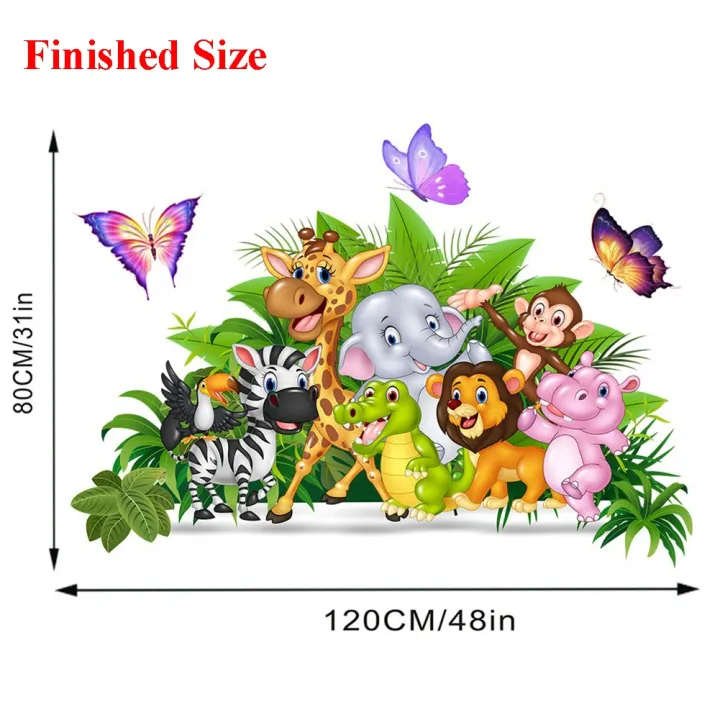 Animal%20Group%20%20Home%20Decor%20Wall%20Stickers%20For%20Kids%20Room%20Home%20Decoration%20Cartoon%20baby%20children%20cartoon%20bedroom%20room%20decor%20wall%20stickers%20removable%20kids%20nursery%20decal%20sticker%20Wall%20Decoration%20Stickers%20wall%20decor%20-%20Image%203