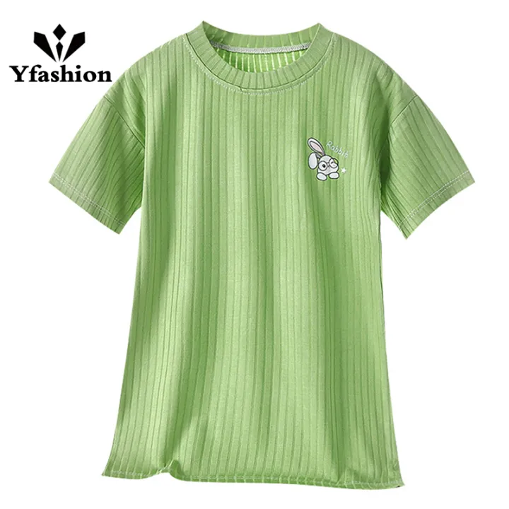 Yfashion%20Girls%20Cotton%20Nightdress%20Summer%20Short%20Sleeves%20Air-conditioning%20Casual%20Pullover%20Nightgown%20For%202-8%20Years%20Old%20Kids%20-%20Image%209