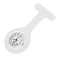 【FOOT SOFA】New Small And Exquisite Silicone Pocket Watch With Brooch Fixed Watch Strap And Free Battery Nurse Pocket Watch Reloj Mujer. 