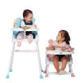 4-in-1 Convertible Baby High Chair | Booster | Toddler Stool | Removable Tray | Adjustable Legs | INeedz 218 LMH. 