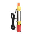 Submersible Water Pump Deep Well Pump Efficient Copper Motor Stainless Steel Spring DC12V for Agricultural. 