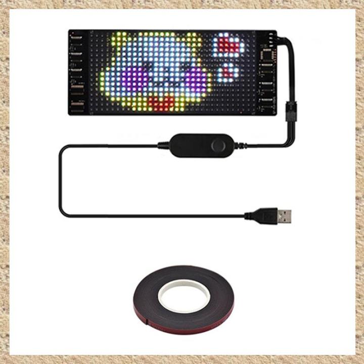 Led Flex Animation LED Pixel Panel,USB 5V Flexible LED Module RGB Scrolling Text Animation ...