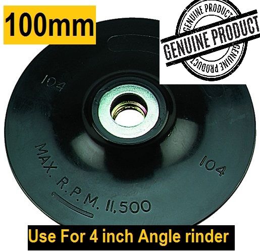 Backing nut 100mm nut pad for 4 inch angle grinder sanding