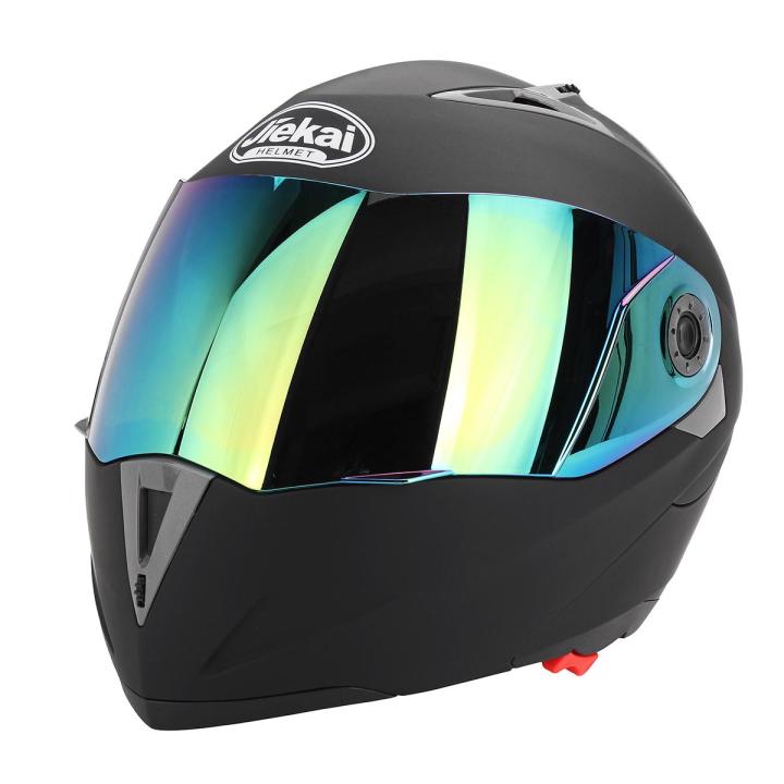 Motorcycle Helmet With Double Visor And Knee Pads, Adult Open Jet Helmet, ECE Certified Vintage Motorcycle Half Helmet Men Women Retro Style Half