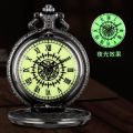 【Endless Surprises】Black Pocket Watch Ciel Contract Logo Othello's Eye Large Luminous Anime Pocket Watch. 