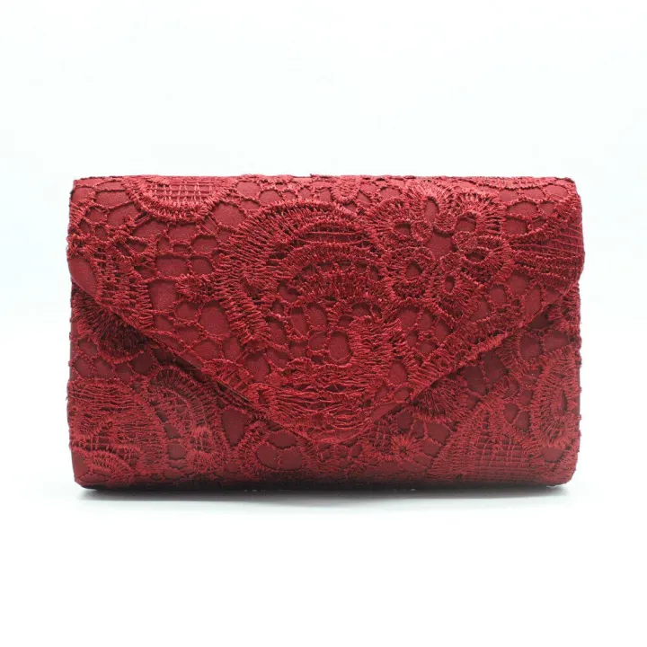【DATA FROG Global MALL】Womens Ladies Lace Envelope Bag Bag Bridal Bag Handbag Ladies wallet