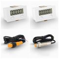 【Limited Stock Available】 Magnetic Induction LCD Digital Display Counter 0-99999 Industry Magnetic Sensor Reciprocating Rotary. 