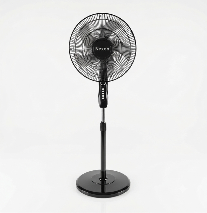 Nexon Stand Fan 16" | NXFS-1585 with 1 year warranty 5 Blades Top Quality Pedestal Fan