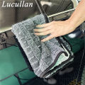 Lucullan 24x36 Premium Hybrid Twist Loop 70/30 Blend Microfiber Drying Towel Unique Pattern Max Drying. 