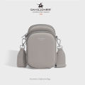 David Jones Paris women bag for phone shoulder bag pu leather female crossbody bag CM6906. 