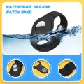 【ZIME】AirTag celet for Kids,Silicone Watch Bands Anti-Scratch Films for Kids Children, [Upgraded] Metal Studs Anti-dropping Wristband Compatible with AirTag. 