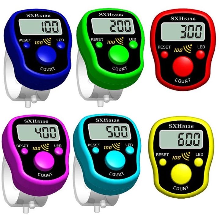 [Random Color]Stitch Tally Knitting Counters Electronic Luminous ...