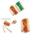 【Hot】 NEW Skipping Rope Wooden Handle Skipping Rope 2.5M For Students Fitness Training Sport Game. 