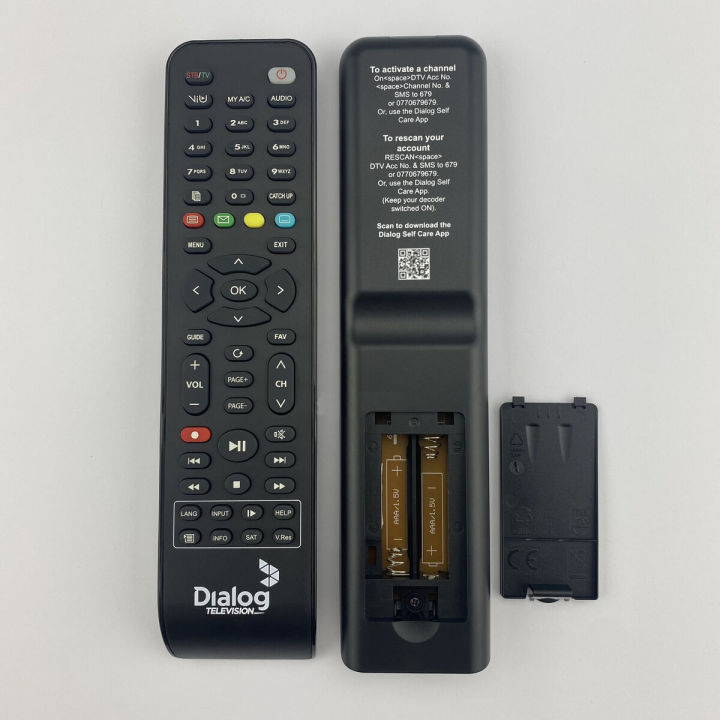 Dialog Remote for Universal Dialog Satellite Television All TV Receiver Remote Control