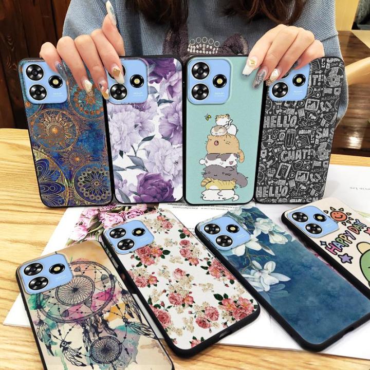 Cover Waterproof Phone Case For ZTE Blade A73 4G/V50 Smart Anti-dust Cartoon Dirt-resistant Silicone Durable TPU Cute