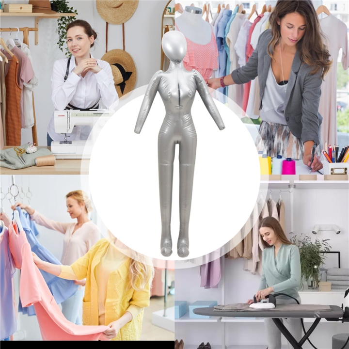 CGearuppt Inflatable Full Body Female Model with Arm Ladies Mannequin ...