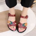 【36-43Code】Summer Mom Slippers Women's Soft Middle-Aged and Elderly Flat Shoes Simple Comfortable Waterproof Non-Slip. 