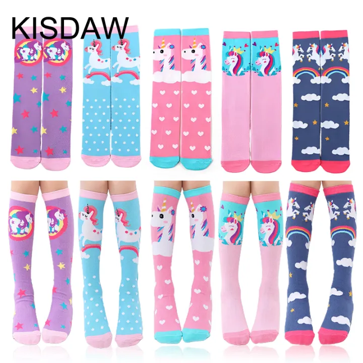 Tit%20Girls%20Toddler%20Socks%20Dance%20Kids%20Long%20Knees%20Cartoon%20Cute%20Knee%20Socks%20Kids%20Cotton%20Girls%20&%20Socks%20Rainbow%20Socks%20-%20Image%202