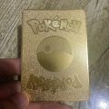 pokemon cards golden Metal Pokemon Cards Charizard Iron Cards Pikachu Arceus Mewtwo Lucario Eevee Shiny Letters Vstar Vmax Spanish Gold Card GameParty Games Crafts. 
