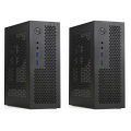 OUMERY 2X A09 HTPC Computer Case Mini ITX Gaming PC Chassis Desktop Chassis USB3.0 Computer Case Home Computer Case Black. 