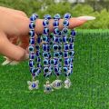 Lucky Eye Fatima Hamsa Hand Bracelet Blue Evil Eye Charms Bracelets Bangles Beads Turkish Pulseras Women Men Jewelry. 