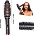 3-in-1 Pro Two PTC Heaters Negative Ion Thermal Beauty Round Hair Brush, Multi Functional Styling Hot Air Comb, Electric House Hold Generic. 