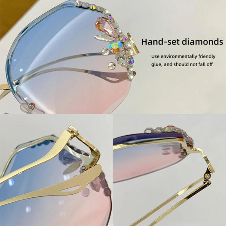 Oversized%20Luxury%20Sunglasses%20Statement%20Piece%20Square%20Frame%20Big%20Frame%20Designer%20Sunglasses%20High-End%20Brand%20Designer%20Rimless%20Sunglasses%20for%20Women's%20Accessory%20Street%20Fashion%20Sun%20Protection%20Stylish%20Outfit%20Luxury%20Gift%20-%20Image%208