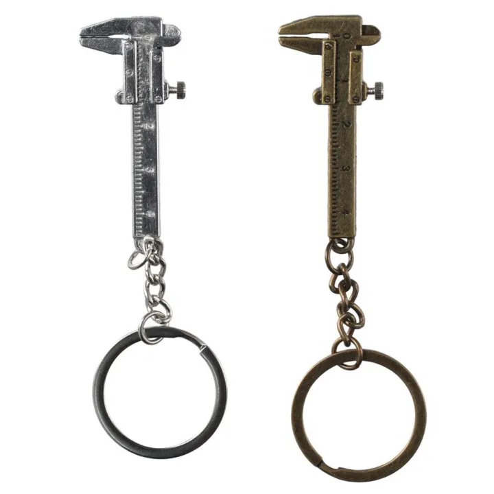 Creative Metal Movable Vernier Caliper 0-40mm Small Mini Key Chain ...