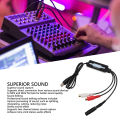 USB 2.0 Sound Capture Card Plug and Play Portable Supports Hot Swap Professional Sound Capture Device Left Right Channel for Tape for CD. 