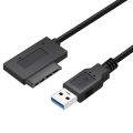 JITEN USB Adapter High-Speed ROM Slimline Drive 7+6 13Pin for Laptop CD/DVD Mini Sata II Converter Cable Slimline Drive Wire Adapter Cord USB3.0 to Mini Sata Cable. 