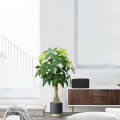 95cm Large Artificial Plants Monstera Tree Plastic Palm Leaves Tropical Green Lucky Tree For Home Garden Outdoor DIY Decor. 
