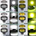 ♛COLIGHT 1PC Super Bright 4inch 48W Offroad LED Work Light Bar Spot Flood Beam DRL 4x4 LED Fog Yellow Light ATV LED Bar For Lada Truck Car 12v 24v. 