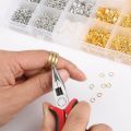 1040pcs/Box Alloy Accessories Kits Jewelry Findings Set Jewelry Making Tools Jump Rings Earring Hook Jewelry Making Supplies Kit. 