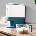 Rice storage bucket - 12kg / Kitchen Rice Storage Box / Automatic Rice Dispenser Storage Tank. 
