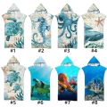 Kidlove Microfiber Bath Towel Hooded Surf Poncho Beach Towel Outdoor Changing Robe an Style Bathrobe Wetsuit Adult Colors:#7. 