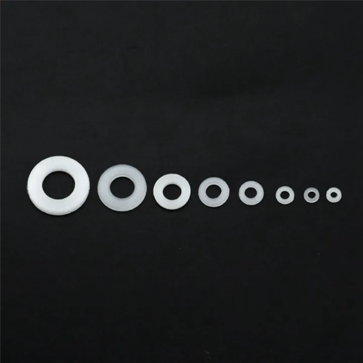 500Pcs%20White%20Nylon%20Flat%20Washer%20Gasket%20Set%20M2%20M2.5%20M3M4M5%20M6%20M8%20M10%20Plastic%20Sealing%20O-Rings%20Assortment%20Kit%20Fastener%20Replacement%20Spare%20Parts%20Accessories%20-%20Image%207