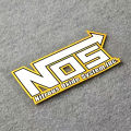NOS Sticker Nitrogen Oxygen Sticker Car Emblem NOS Bottle Vinyl Decal Badge Accessories for Motobike Car Bike Truck Decoration. 
