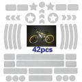 Reflective Strips Stickers Waterproof Bike Reflector Stripe White. 