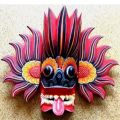 Sri Lankan Wooden Mask 10"Traditional Devil Home Decor Hanging Mask Size 10 inch Fire Devil. 