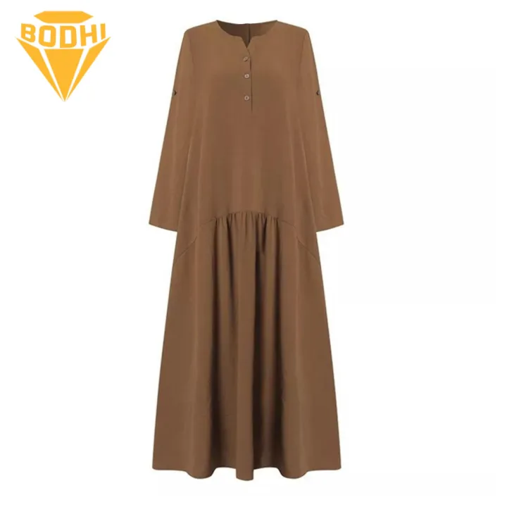 Cotton Blend Women Outfit Stylish V-neck Button Down Shirt Dress for Women Perfect for Office Daily Life Summer Parties Solid Color Loose Fit with Rolled Sleeves A-hem Design Women V-neck Button-down
