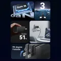 Vention 65W 45W 30W 20W  GaN 3 Port USB Mini Fast Charger for iPhone 15 14 13 Pro Max SAMSUNG S23 S22 Fast portable Charging. 