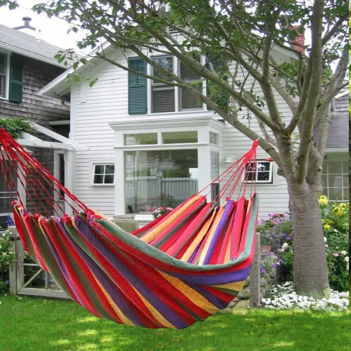 Hammock%201%20Person%20Outdoor%20Leisure%20Bed%20Travel%20Camping%20Hanging%20Hammock%20Swing%20Lazy%20Chair,Red%20-%20Image%205