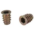 20 pieces M6x 15mm hexagon socket screw thread insert nut for wood. 