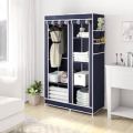 2 Door Storage Wardrobe Fordable and Movable Cloth/Fabric Wardrobe with Zip Up Collapsible Cupboard. 