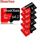 SHANDIAN Red TF Smart SD Car CD Player Memory Capacity Expansion 8GB 16GB 32GB 64GB 128GB Free Gift Comes with SD Card Adapter. 