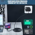 Samsung 45W USB-C Power Adapter Super Fast Charger Type C US Plug Wall Charger for Samsung Galaxy S23 Ultra S23+ S22 Ultra S21 S20 Ultra Note 20 Note 10+ Z Fold 4 Z Flip4 A91 Tab S7 S8 with 5A Fast Charging Cable. 